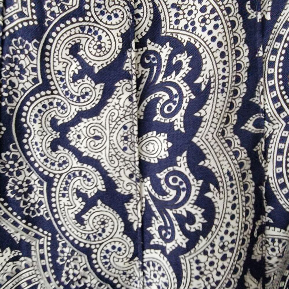 fisher hill women's paisley-print skirt size 8 pleated midi cottagecore - Picture 5 of 8
